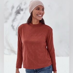 We The Free Terracotta Long Sleeve Top